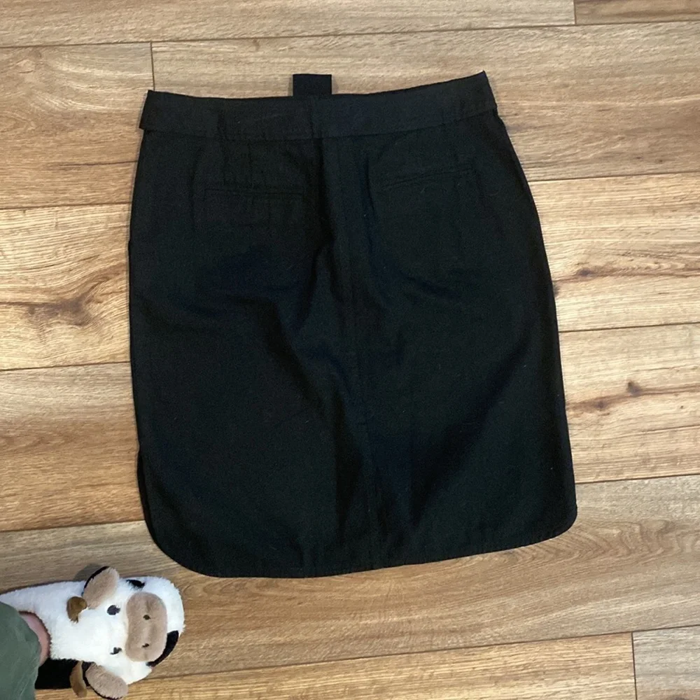 Talbots Women's Black Belted Stretch Skirt - Picture 7 of 7